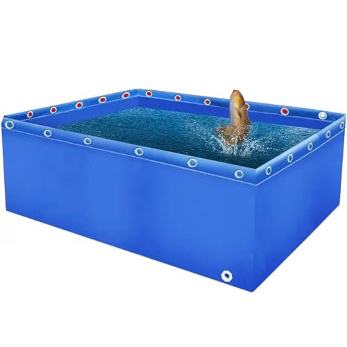 Multipurpose PVC Canvas Pool Pond with Drain Valve for Koi Breeding and Water Storage