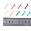 100 Multi-Colored Paper Fasteners, Mini Brads view 4