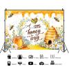 ASDCXZ Bee Baby Shower Photo Backdrop, 12 x 10 ft view 2