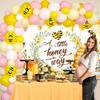 ASDCXZ Bee Baby Shower Photo Backdrop, 12 x 10 ft view 3