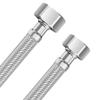 1/2" Female x 3/8" Female 304 Stainless Steel Flexible Hose, 50 cm view 1