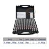Pin Gauge Set, 0.16–6.00 mm Range, 51/91/99/101 Pieces, 0.01/0.05 mm Increments, Precision Steel, Custom Pin Gauges for Carpentry and Inspection, High Accuracy (0.50–1.00 mm, 51 Pieces) view 2