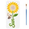 FINGERINSPIRE Sunflower Stencil for Painting with Brush 15x30cm view 1