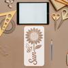 FINGERINSPIRE Sunflower Stencil for Painting with Brush 15x30cm view 3