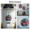 ERSTSNCK Roses on Table Round Iron Wall Art, 30 cm view 3