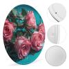 ERSTSNCK Roses on Table Round Iron Wall Art, 30 cm view 4