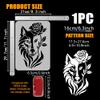 FINGERINSPIRE Rose Wolf Stencil with Brush 29.7x21cm view 2