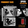 FINGERINSPIRE 2-Pack Squirrel Stencils view 2