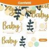 Nogeqi 100-Piece Sage Green Baby Shower Confetti view 2
