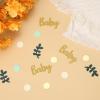 Nogeqi 100-Piece Sage Green Baby Shower Confetti view 3