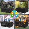 AJALGZ Waterproof 420D Oxford Patio Furniture Cover, 160 x 85 x 95 cm, Black view 4