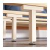 Solid Wood Adjustable Bed Frame Support Leg, 14 cm view 1