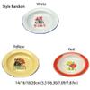 Round Enamel Plate, Serving Plate, Retro Enamel Dish for Pasta, Salad, Camping, Outdoor Use and Picnics (16 cm, Red) view 2