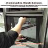 Sliding Window with 7 cm Black Aluminum Frame, Tempered Glass and Tilt Sash view 4