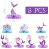 Torytoe 8-Piece Mermaid Birthday Decorations view 2