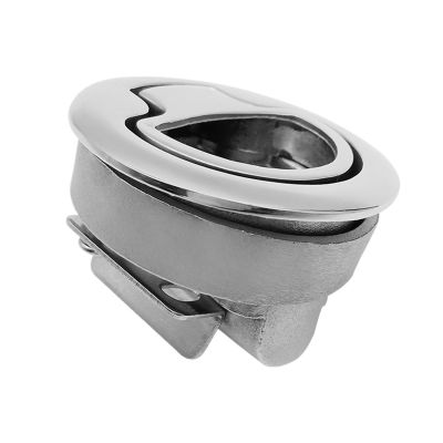 FNWXGMFZ 316 Stainless Steel Boat Hatch Latch, 2" Twist Lock Lift Handle, Flush Pull, 62 mm