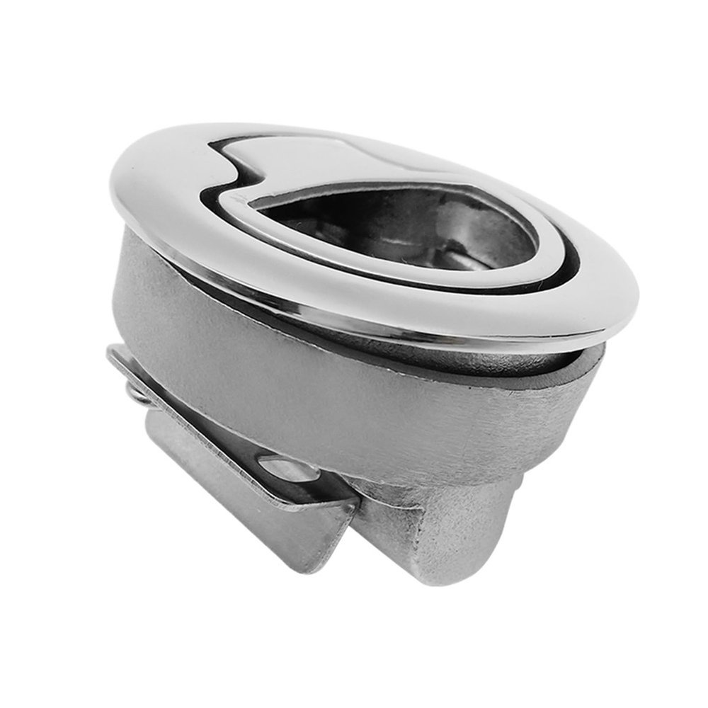 FNWXGMFZ 316 Stainless Steel Boat Hatch Latch, 2" Twist Lock Lift Handle, Flush Pull, 62 mm