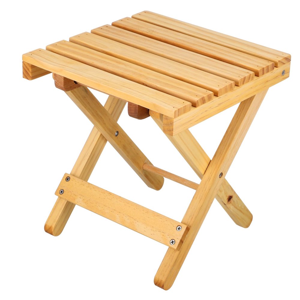 OUNONA Lightweight Square Folding Side Table for Picnics, Outdoor Areas and Gardens