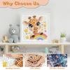Giraffe Diamond Painting Kit with Frame view 3