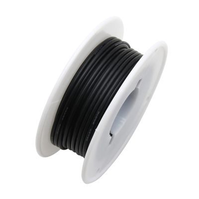 Flexible Silicone Wire, 22 AWG, 10 m per Roll, 2 Rolls, Black