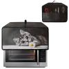 Wanyint Toaster Oven Dust Cover, Small, 47 x 37 x 23 cm, Gray Cat & Daisy Design view 2