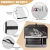 Wanyint Toaster Oven Dust Cover, Small, 47 x 37 x 23 cm, Gray Cat & Daisy Design view 4