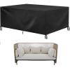BDBSGBH Outdoor Furniture Cover 157.5 x 102.4 x 33.5 in, Waterproof 420D Oxford Fabric, Black view 1