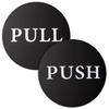 ELNX Round Acrylic Push & Pull Sign Set view 1