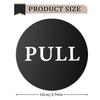 ELNX Round Acrylic Push & Pull Sign Set view 2
