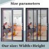 Magnetic Insect Screen Door for Double Doors, 230 x 215 cm, Black view 2
