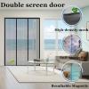 Magnetic Insect Screen Door for Double Doors, 230 x 215 cm, Black view 3