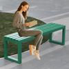 Generic Metal Garden Bench, Backless Park Bench, Weather-Resistant, Orange, 1.0 m view 2