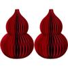 Glixoft 2-Pack Red Honeycomb Ornament view 1