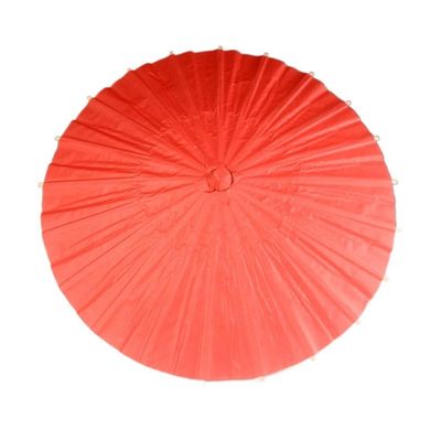 Handmade Paper Umbrella for DIY, Vintage Style, Wedding Decor (40 cm, Red)