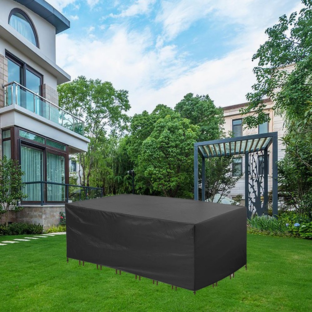 AEFOUU 190 x 185 x 70 cm Waterproof Garden Furniture Cover, 420D Oxford Fabric