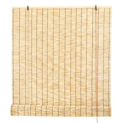 Handwoven Bamboo Roller Blind, Reed Shade for Indoor and Outdoor Use