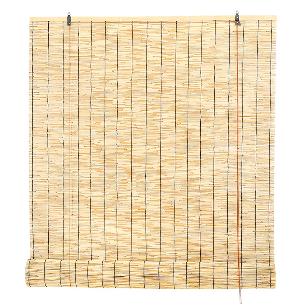 Handwoven Bamboo Roller Blind, Reed Shade for Indoor and Outdoor Use