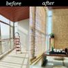 Handwoven Bamboo Roller Blind, Reed Shade for Indoor and Outdoor Use view 4