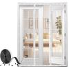 White Fiberglass Magnetic Screen Door, 175 x 210 cm view 1
