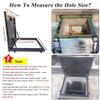 Galvanized Metal Basement Shaft Cover with Hydraulic Support Struts view 2
