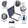 Galvanized Metal Basement Shaft Cover with Hydraulic Support Struts view 3