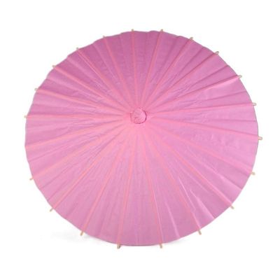 Handmade Paper Umbrella for DIY, Vintage Style, Wedding Decor (30 cm, Pink)