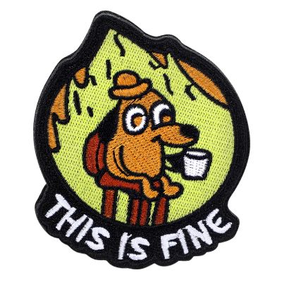 Velcro Patch - Burning House Design