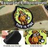 Velcro Patch - Burning House Design view 3
