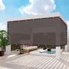 MTNBHH 90% Balcony Privacy Screen for Fences, Tear-Resistant Shade Net with Reinforced Edges, Durable Garden Privacy Panels for Yard, Garden, Plants and Greenhouses (Brown, 5 x 15 m/16.4 x 49.2 ft) view 1