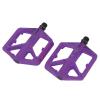 Enlarged Nylon Fiber Anti-Slip Flat Pedals for Road and Mountain Bikes, Purple view 3