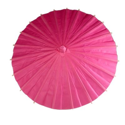 Handmade Paper Umbrella for DIY, Vintage Style, Wedding Decoration (30 cm, Pink)