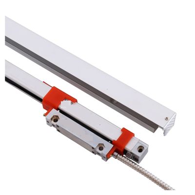 Linear Scale with Digital Display, KA-200 16 x 16 mm, Slim DRO Linear Scale, KA200 120–200 mm, 0.005 mm TTL, Thin Optical Encoder Scale for Milling Machines or Lathes