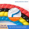 Spiral Cable Wrap, Yellow, 14 mm, 5 m view 2
