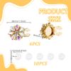 AHANDMAKER 6-Piece Rhinestone Cufflink Set view 2